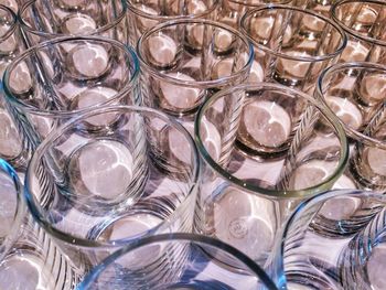 Full frame shot of wine glasses