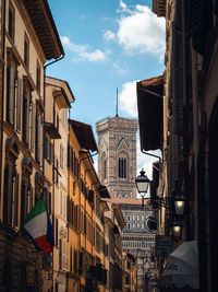 Low angle view of buildings in city