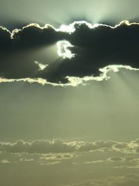 Low angle view of clouds in sky