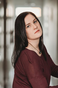 Portrait of beautiful young woman