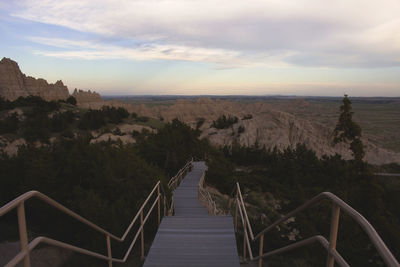 Path in badlands national park