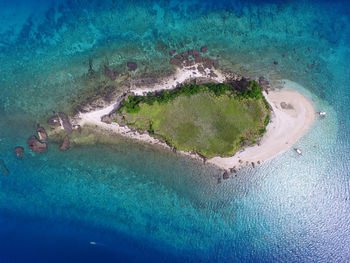 High angle view of swimming pool