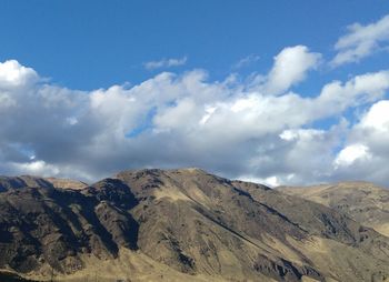 Scenic view of mountains against clear sky