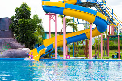 View of swimming pool in playground