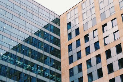 Low angle view of building against clear sky