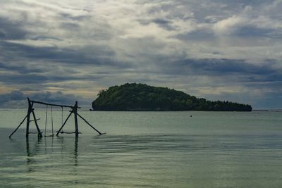 Scenic view of sea against sky