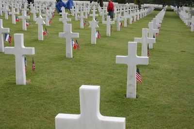 Tombstones in a cemetery