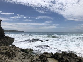 Scenic view of sea against sky