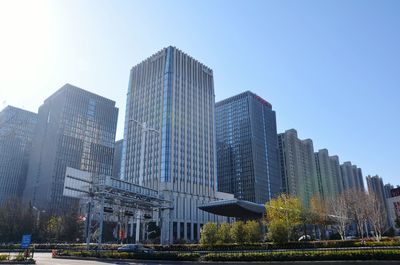 Low angle view of skyscrapers