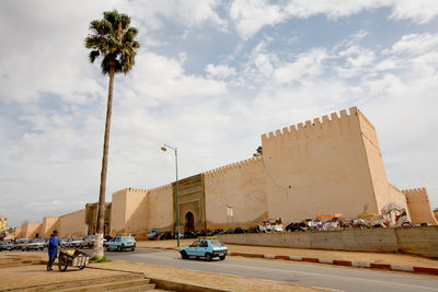 View of historical building against cloudy sky