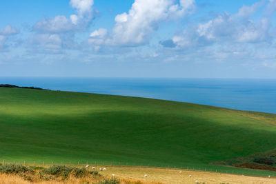 Scenic view of sea against sky