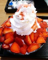 Close-up of served food