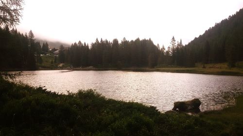 Scenic view of calm lake