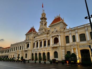 Vietnam palace  building in ho chi min city