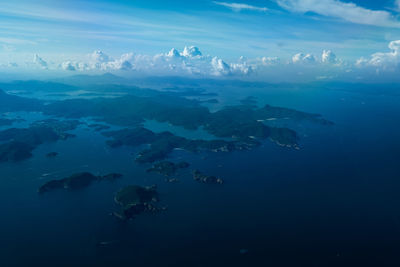 Aerial view of sea