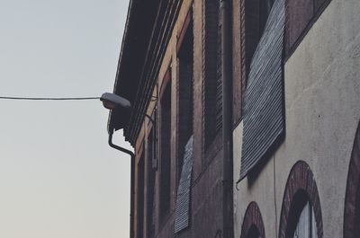 Low angle view of built structure against sky