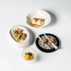 High angle view of food on table