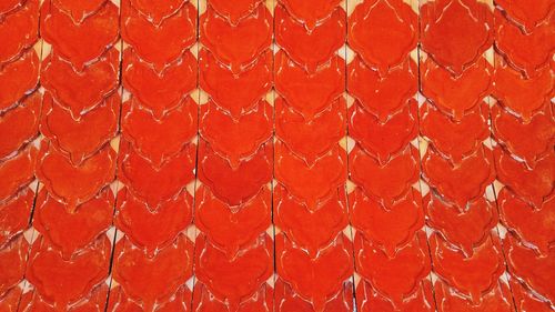 Full frame shot of red pattern