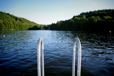 Scenic view of calm lake