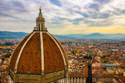 Cityscape of florence, tuscany, italy, during sunset in autumn.