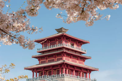 Low angle view of a building against sky