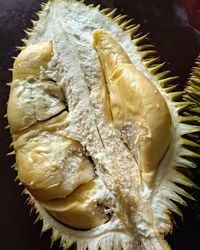 High angle view of ice cream in plate