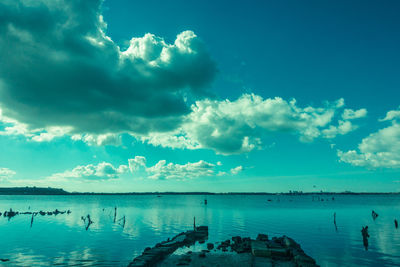 Scenic view of sea against sky