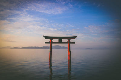 Shirahige shrine at shiga, japan