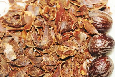 Full frame shot of dried fruits