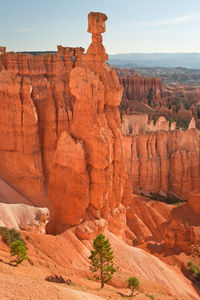 Rock formations on mountain