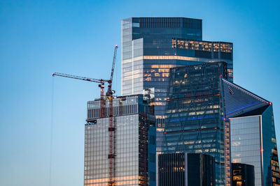 This panoramic view of the city square mile financial district of london.