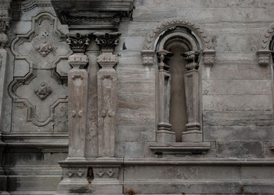 Architectural columns of building