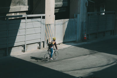 Full length of woman standing in city