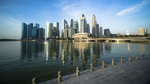 Singapore cbd skyline 