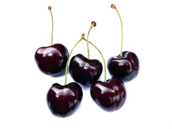 Close-up of strawberry against white background