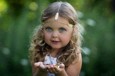 Close-up portrait of girl