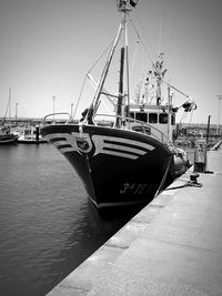 Boats in harbor