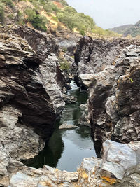 Scenic view of rock formation