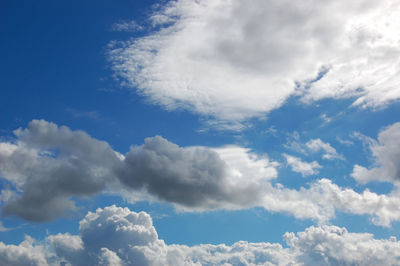 Low angle view of clouds in sky