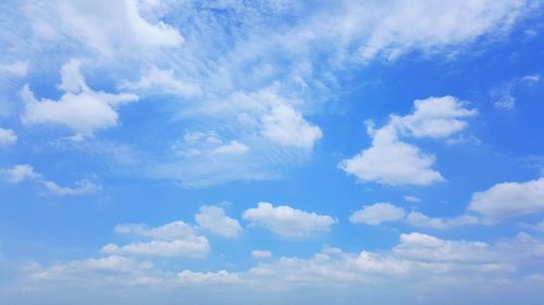 Low angle view of clouds in sky