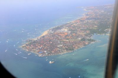 Aerial view of sea