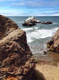 Scenic view of sea against sky