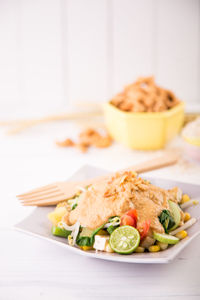 Close-up of food in plate