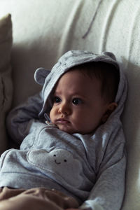 Portrait of cute baby girl