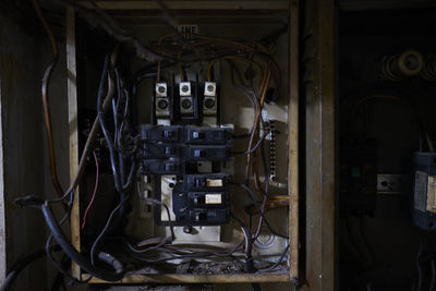 Interior of abandoned building