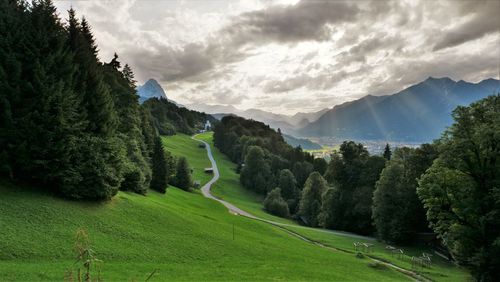 Scenic view of landscape against sky