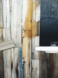 Full frame shot of wooden wall