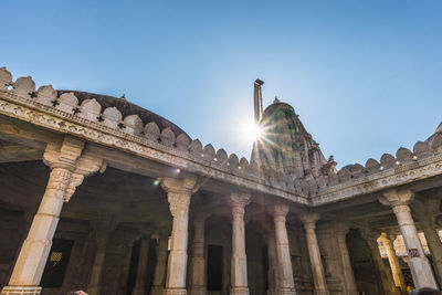 Low angle view of historical building against sky