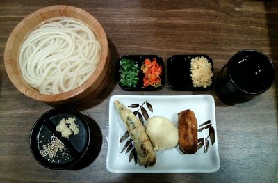 Close-up of food served in plate