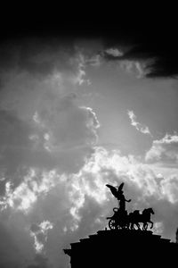 Low angle view of statue